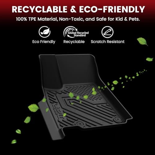 LASFIT Floor Mats for Jeep Grand Cherokee L 2021-2025 2026 (ONLY for 6 Seaters Without Center Console) All Weather Custom Fit Car Floor Liners Seatback Cargo Trunk Mat Black - style: Grand Cherokee L 6 Seats 2021-2026 Floor Mats