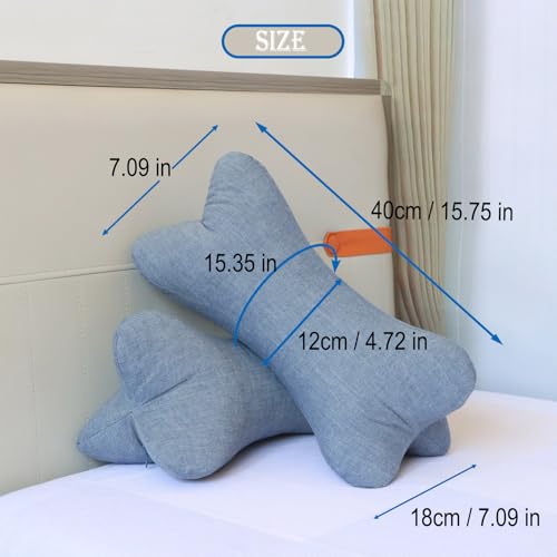 Neck & Cervical Pillows Dog Bone Shaped Travel Neck Pillows With Washable Removable Cover For Car Bus Truck Driving Comfort Head Rest Support Bone Pillows For Neck Chiropractic Pillow ( Size : D ) - size: D