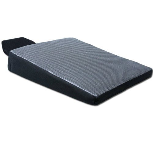 Breathable Ergonomic Wedge Car Seat Cushion & Office Chair Support Comfortable Pressure-Relief Pad for Back & Tailbone Pain Ideal for Long Sitting, Posture Corrector Mesh Grey Firm - color: Grey Mesh