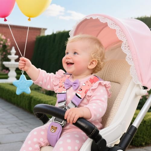 Kid's Seat Belt Cover Pad,Soft Shoulder Seatbelt Covers for Kid,Cute Toddler Seat Cushion (Love) - color: Love