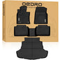 OEDRO Floor Mats Fit for 2018-2024 Toyota Camry, NOT for Hybrid & AWD Models, TPE All Weather Floor Liners Custom Fit for 2024 Toyota Camry L/LE/SE/TRD/XLE/XSE, Black - style: 18-24 Camry Floor Mats Set
