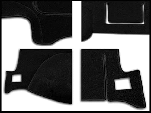 Dash Cover Mat Custom Fit for Toyota Tacoma 2005-2015, Dashboard Cover Pad Carpet Protector (Black) F97 - color: 05-15 Black