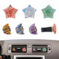 DICOSMETIC 6Pcs Crystal Car Vent Clips Star Moon Gemstone Vent Clips Natural Stone Car Decoration with Clip Cars Air Freshener Clip with Iron Wire for Women Men - style: Star Moon