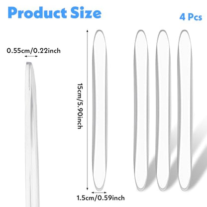 4Pcs Silicone Car Door Edge Guards, Anti-Collision Bumper Guard Protector Clear Strips Protector Universal Car Door Protectors Trim Molding for Sedans SUV Bumper Rearview Mirror (Transparent)