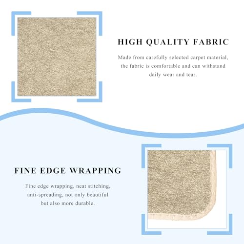 4PCS Car Floor Mats, Waterproof Non-Slip Car Floor Liners with Safety Heel Pad, All-Weather Wear-Resistant Mats Heavy Duty Universal Carpets for Truck SUV Van Sedan (Beige) - color: Beige