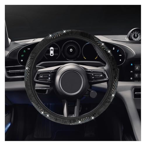 Bling Car Steering Wheel Cover, 15" Crystal Rhinestone Anti-Slip Auto Steering Wheel Protector, Soft Breathable Vehicle Interior Decorative Protector Accessories for Most Cars (Colorful) - color: Colorful