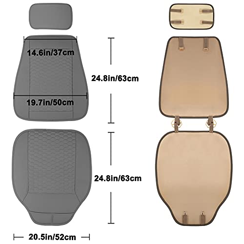 Black Panther Car Seat Cover, 1 Piece Universal Sideless Driver Seat Protector, Universal Fit 95% Vehicles, Without Lumbar Support (Gray) - color: 1 Piece Gray(without Lumbar Support)