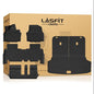 LASFIT Floor Mats & Cargo Mats for KIA EV9 2026 2025 2024 (Only Fit for 7-Seats), All Weather TPE Custom Fit Kia EV9 2024-2026 Full Set Car Accessories Floor Liners - size: 3)For Kia EV9 | 2024-2026 | 7 Seats