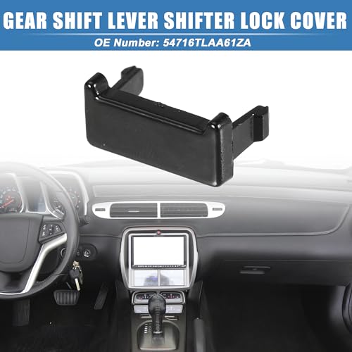 X AUTOHAUX Shifter Lock Cover Car Gear Shift Lever Shifter Lock Cover for Honda CRV 2017-20 No.54716TLAA61ZA