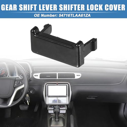 X AUTOHAUX Shifter Lock Cover Car Gear Shift Lever Shifter Lock Cover for Honda CRV 2017-20 No.54716TLAA61ZA
