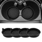 4-Pack Universal Cup Holder Coasters, Black Silicone Inserts - Keep Your Car Clean with Non-Slip & Spill-Proof Coasters for All Vehicles (Black) - color: Black