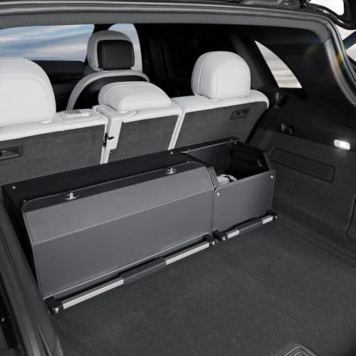 Car Trunk Organizer, Leather Car Trunk Storage Organizer with Lid and Sturdy Handle Car Storage for SUV, Truck, Sedan (Black, 36.2 x 11.4 x 12.2in) - size: 36.2" x 11.4" x 12.2"