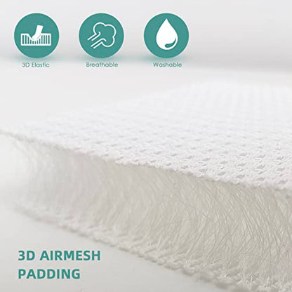 AEROiVi Car Seat Cushion for Driving, Breathable 3D Air Mesh, Non-Slip Bottom, Comfort Car Seat Protector, Car Seat Pad Also Works with Truck and Office Chair Home - size: 1.2 inch thick