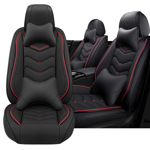 Car Seat Cover for KIA Soul 2010-2025, Driver's Seat Covers,Non-Slip Waterproof seat Cover,Wear-Resistant Nappa Leather car seat Covers. (Luxury 2 Seats/Black) - color: Black, size: Luxury 2 Seats