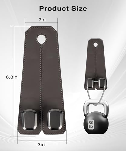 Luxurious Leather Car Purse Holder Hooks - 2PCS Multifunctional Headrest Hangers for Seat Back Storage (Brown) - color: BROWN 2Pack