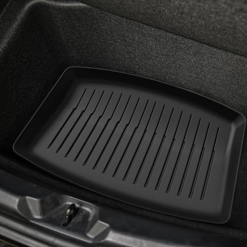 OEDRO Floor Mats for Tesla Model Y Juniper 2025-2026, Front & Rear Mats with Cargo Liner and Seatback Protector, Custom Fit TPE All-Weather Odorless Non-Slip Black Accessories