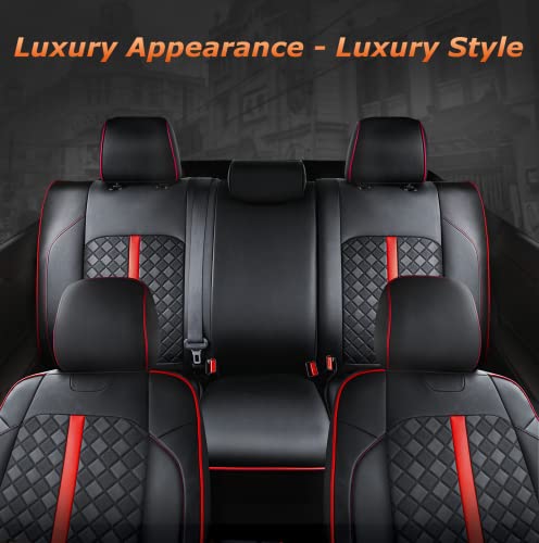 Leather Seat Covers Custom Fit for Tacoma Gen 3rd (2016-2023) Double & Crew Cab, for SR, SR5, Limited, TRD Pro, TRD Sport, TRD Off-Road, Trail Special Edition - Fully Covered