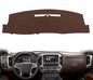 Dash Cover Custom Fit for 2014-2018 Chevy Chevrolet Silverado/GMC Sierra 1500,2015-2019 Chevy Silverado/GMC Sierra 2500HD 3500HD,Dashboard Pad Carpet no Forward Collision Alert(14-18 Dark Brown) Y32 - color: 14-18 Brown
