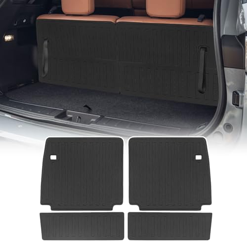 Backrest Mat for Mitsubishi Outlander Accessories 2022-2025 2026 with Velcro Cargo Trunk Liner All Weather Split Dog Liner Pet Mat 4 PCS - size: Backrest Mat