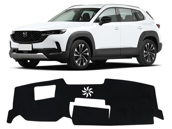 Dashboard Cover Mat for Mazda 2023-2025 2026 CX-50 CX50 Accessories (with HUD) Black Flannel Material Anti-Slip Dash Cover Mat Sunshade Glare UV Rays Protector - size: for Mazda 2023-2026 CX-50