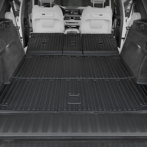 Cargo Mat with Backrest Mats for 2019-2025 2026 BMW X5 G05, All-Weather TPE Cargo Liner Trunk Mat with Seat Back Covers for BMW X5 Accessories (Only for 5 Seats)
