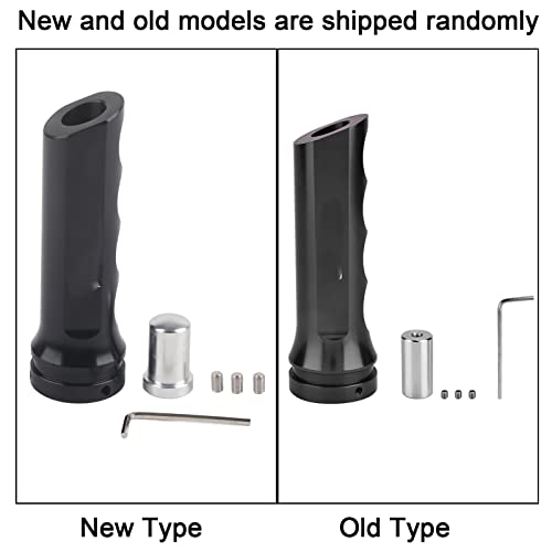 Aluminum Car Handbrake Cover, 120mm/4.7in Universal Auto E Brake Handle Protector (Black)