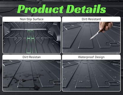 Cargo Trunk Mat with Backrest Mats for Hyundai Tucson 2022-2026,All Weather Protection TPE Heavy Duty Cargo Liner Tucson Accessories,Not for PHEV (Plug-in Hybrid Models) & Tucson N Line - size: Hyundai Tucson 2022-2026