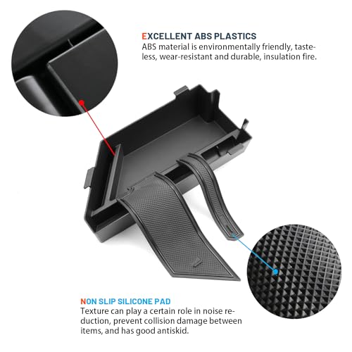 Ruiya 2026 Jetta Center Console Organizer for VW Jetta 2026 Accessories ABS Material Armrest Glove Tray Compatible with 2020-2026 VW Volkswagen Jetta - color: 2020-2026 VW Jetta