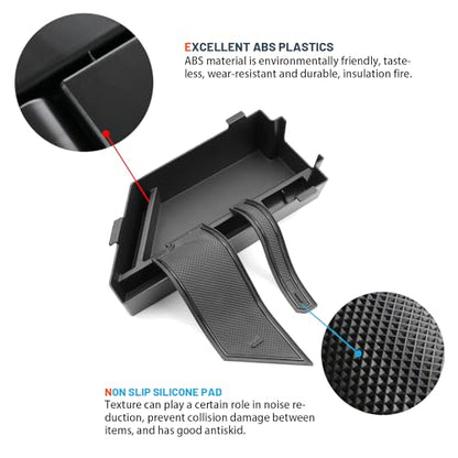 Ruiya 2026 Jetta Center Console Organizer for VW Jetta 2026 Accessories ABS Material Armrest Glove Tray Compatible with 2020-2026 VW Volkswagen Jetta - color: 2020-2026 VW Jetta