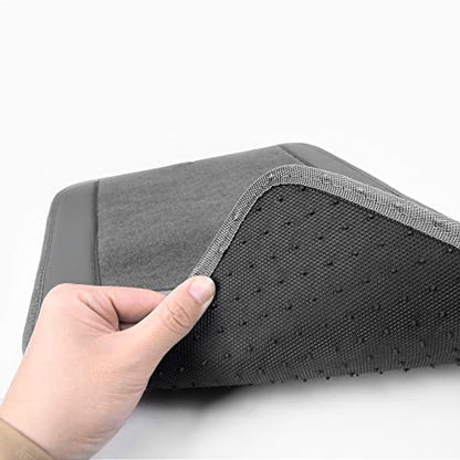 CAR PASS Waterproof Universal Fit Car Floor Mats, Car Mats Fit for SUV,Vans,sedans, Trucks,Set of 4pcs Car Carpet with Driver Heel Pad (All Gray) - color: All Gray