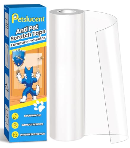 Cat Scratch Furniture Protector: Cat Anti Scratch Tape - Door Protector from Dog Scratching - Clear Training Self Adhesive Tape for Carpet, Sofa, Couch, Door (197in x 11.8in) - size: 197in x 11.8in