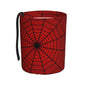 Red Spider Web Car Trash Can Small Portable Car Garbage Bag for Back Front Seat RV's Camping Accessories - color: Red Spider Web