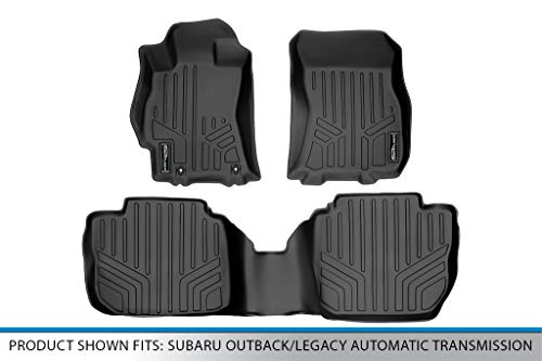 SMARTLINER Custom Fit Floor Mats 2 Row Liner Set for 2010-2014 Subaru Legacy - color: Subaru Legacy 2010 - 2014