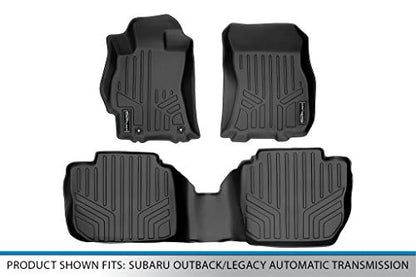 SMARTLINER Custom Fit Floor Mats 2 Row Liner Set for 2010-2014 Subaru Legacy - color: Subaru Legacy 2010 - 2014
