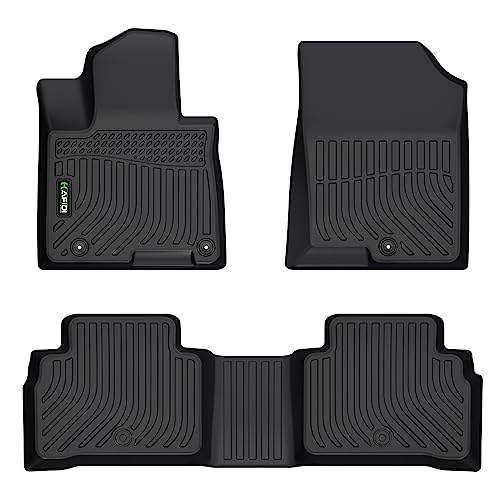 Floor Mats Custom for 2022-2026 Hyundai Tucson (No Hybrid Models) All Weather Protection TPE Heavy Duty Non-Slip Automotive Floor Liners Fits Front& 2nd Row Full Set Accessories, Black - style: 7) For Tucson 2022-2026
