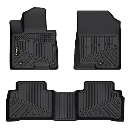 Floor Mats Custom for 2022-2026 Hyundai Tucson (No Hybrid Models) All Weather Protection TPE Heavy Duty Non-Slip Automotive Floor Liners Fits Front& 2nd Row Full Set Accessories, Black - style: 7) For Tucson 2022-2026