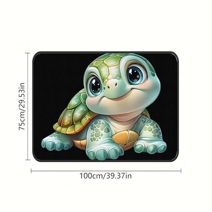 Universal Car Trunk Mat 29" x 39", Cute Cartoon Turtle All Weather Trunk Protection Cargo Liner, Durable Cargo Mat Rear Trunk Liner, Stylish Vehicle Interior Accessories Suitable for Most Car Models - color: Cute Cartoon Turtle