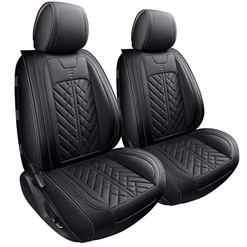 Tomatoman Tacoma Front Seat Covers Compatible with Toyota Tacoma 2005-2022 2023 2024 2025 2026 Trucks Access Crew Extended Double Cab TRD Sports SR V6 Heavy Duty Car Cushions(2 PCS Front/Black) - color: 2 PCS Front/Black