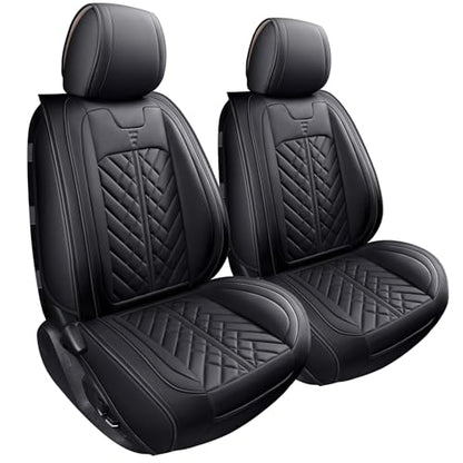 Tomatoman Tacoma Front Seat Covers Compatible with Toyota Tacoma 2005-2022 2023 2024 2025 2026 Trucks Access Crew Extended Double Cab TRD Sports SR V6 Heavy Duty Car Cushions(2 PCS Front/Black) - color: 2 PCS Front/Black