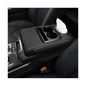 Car Center Console Armrest Pillow, Multifunctional Armrest Box Cover with Cup Phone Tissue Holder & Side Pockets, Waterproof Leather Middle Console Cushion for Most Vehicles (Black, Embroidered) - color: Black, size: Embroidered