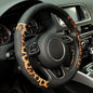 Leopard Steering Wheel Cover, Universal 15 inch Breathable Microfiber Leather Steering Wheel Protector, Anti Slip Car Interior Accessories, Black - color: Leopard Black