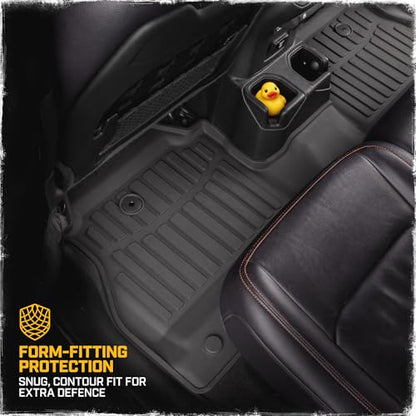Cat® JustFit™ 3D Floor Mats for Jeep Gladiator (JL) 2020-2026, All Weather Custom Fit Jeep Gladiator Floor Liners with Extended Coverage Design, Car Floor Mats (Full Set Front & Rear) - style: Jeep Gladiator JT (2020-2026 Full Set Front & Rear)
