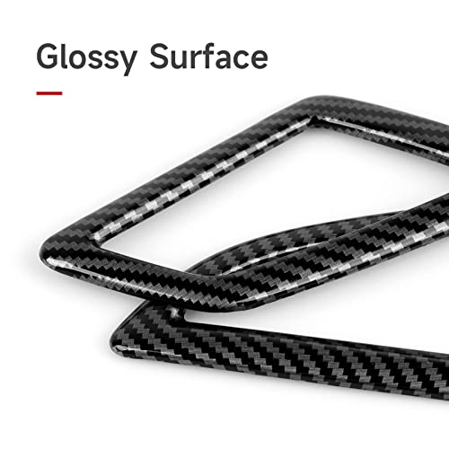 Car Air A/C Vent Outlet Cover Decals for Honda Civic 2016 2017 2018 2019 2020 2021 10th Gen Accessories ABS Carbon Fiber Stickers - color: Air Vent Trim