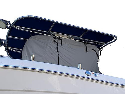 Heavy Duty Boat Cover, Fits 22ft to 24ft Long Center Console Boat with Hard-Top, Waterproof and Fade Resistant T-Top Storage Cover (Gray, Size 3: 22'-24' Long, Beam 108" W) - color: Gray, size: Size 3: 22'-24' Long, Beam 108" W