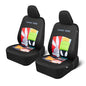 Looney Tunes Car Seat Covers – 2-Piece Front Seat Covers Featuring Bugs Bunny, Marvin the Martian, Taz & Daffy Duck – Universal Fit for Cars Trucks SUV Seat Covers for Car Cute Cartoon Car Accessories - size: 2 Front, style: Looney Tunes