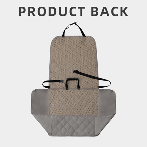 Easy-Going Waterproof Dog Car Seat Cover, Pet Front Cover for Cars, Durable and Nonslip Dog Seat Protector for Trucks, Jeep, SUV and Cars (Front Seat, Grey)