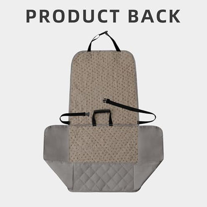 Easy-Going Waterproof Dog Car Seat Cover, Pet Front Cover for Cars, Durable and Nonslip Dog Seat Protector for Trucks, Jeep, SUV and Cars (Front Seat, Grey)