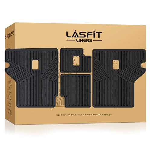LASFIT Premium Extra Thick Rear Seat Back Mats for Toyota 4Runner 2010-2024 (Only fit 5-Seats) Seat Back Cover | TPE Custom Fit Waterproof 4 Runner Second Row Back Seat Backrest Protector Liners