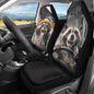 2026 Upgrad Car Front Seat Cover for Men 2 Pieces Set Animal Driver Lightweight Highly Elastic Automotive Seat Cover Anti Slip Towel Blanket for Trucks Sedans Van - color: Animal Driver