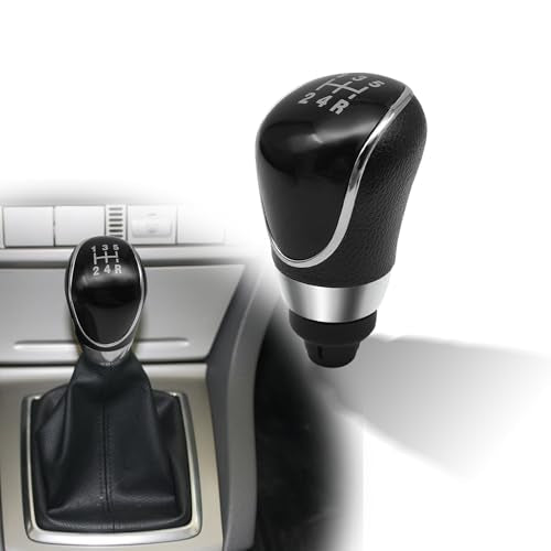 5 Speed Manual Transmission Gear Shift Knob Cover Compatible with Ford Escape Kuga Focus Fiesta mk7 2008-2013 Shifter Lever Knob Replacement Parts Black - color: Black, size: 5 Speed